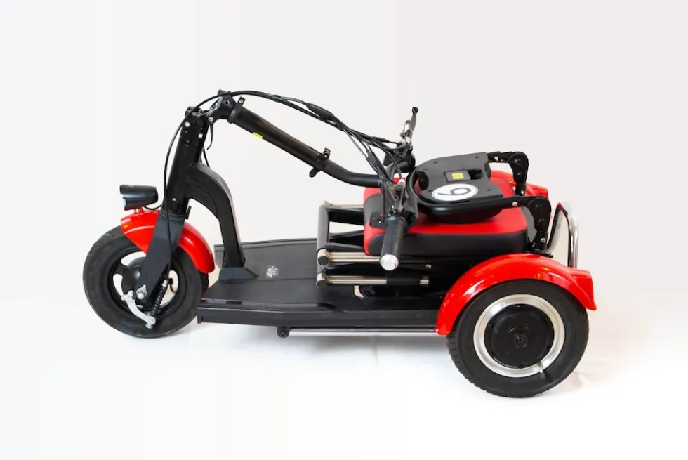 Elektro-Mobilitätshilfe MoBot Pro rot - 5 Fahrstufen + Rückwärtsgang /klappbar