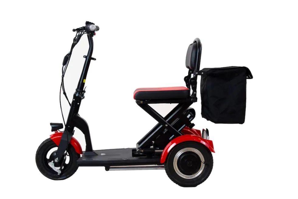Elektro-Mobilitätshilfe MoBot Pro rot - 5 Fahrstufen + Rückwärtsgang /klappbar