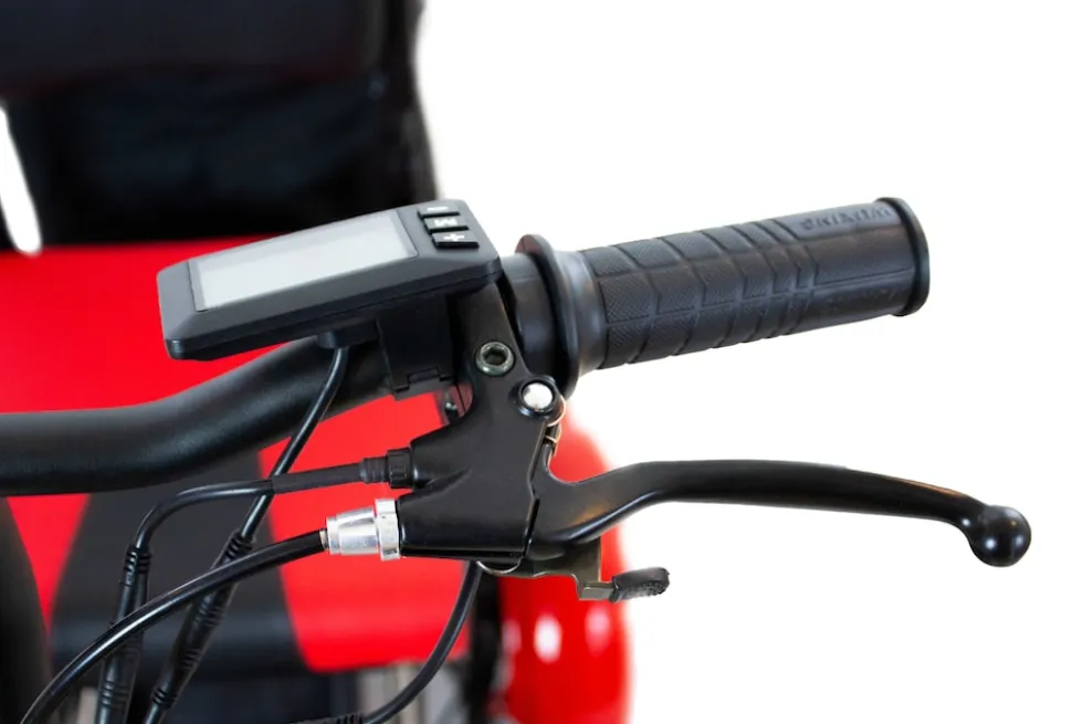 Elektro-Mobilitätshilfe MoBot Pro rot - 5 Fahrstufen + Rückwärtsgang /klappbar