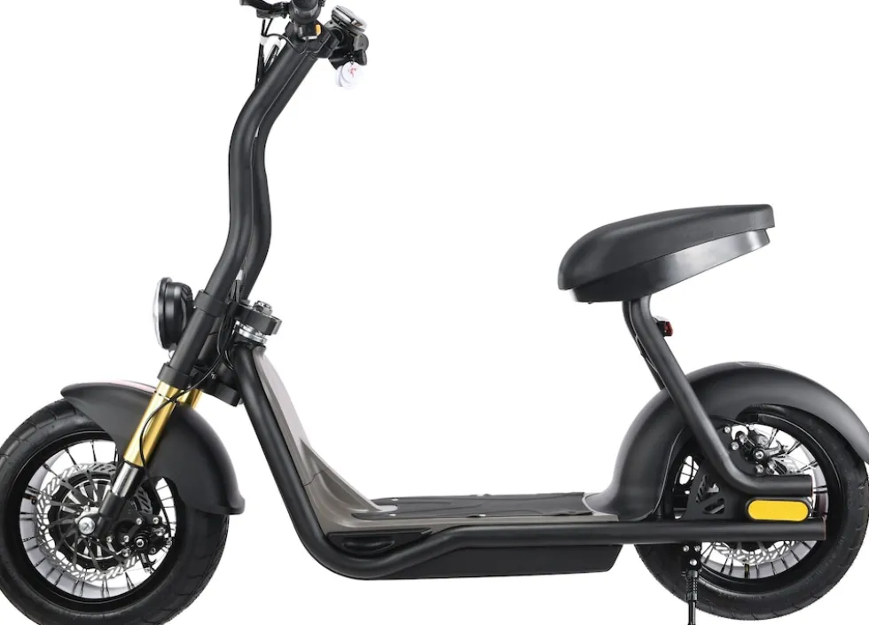 ENEWAY COCO Wave-S 1000W 48V Fatwheel LowRider Scooter mit Strassenzulassung 45 km/h BLACK