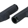 Ergo-Griffe, mit Schraubbefestigung und Lenkerstopfen, Länge: 130 mm, Farbe: schwarz