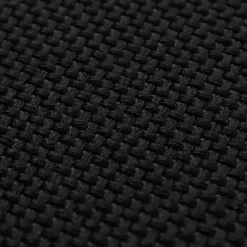 2er-Set Campingstuhl MCW-Q43, Gartenstuhl Balkonstuhl Freizeitstuhl, klappbar Bambus Metall Stoff/Textil ~ schwarz