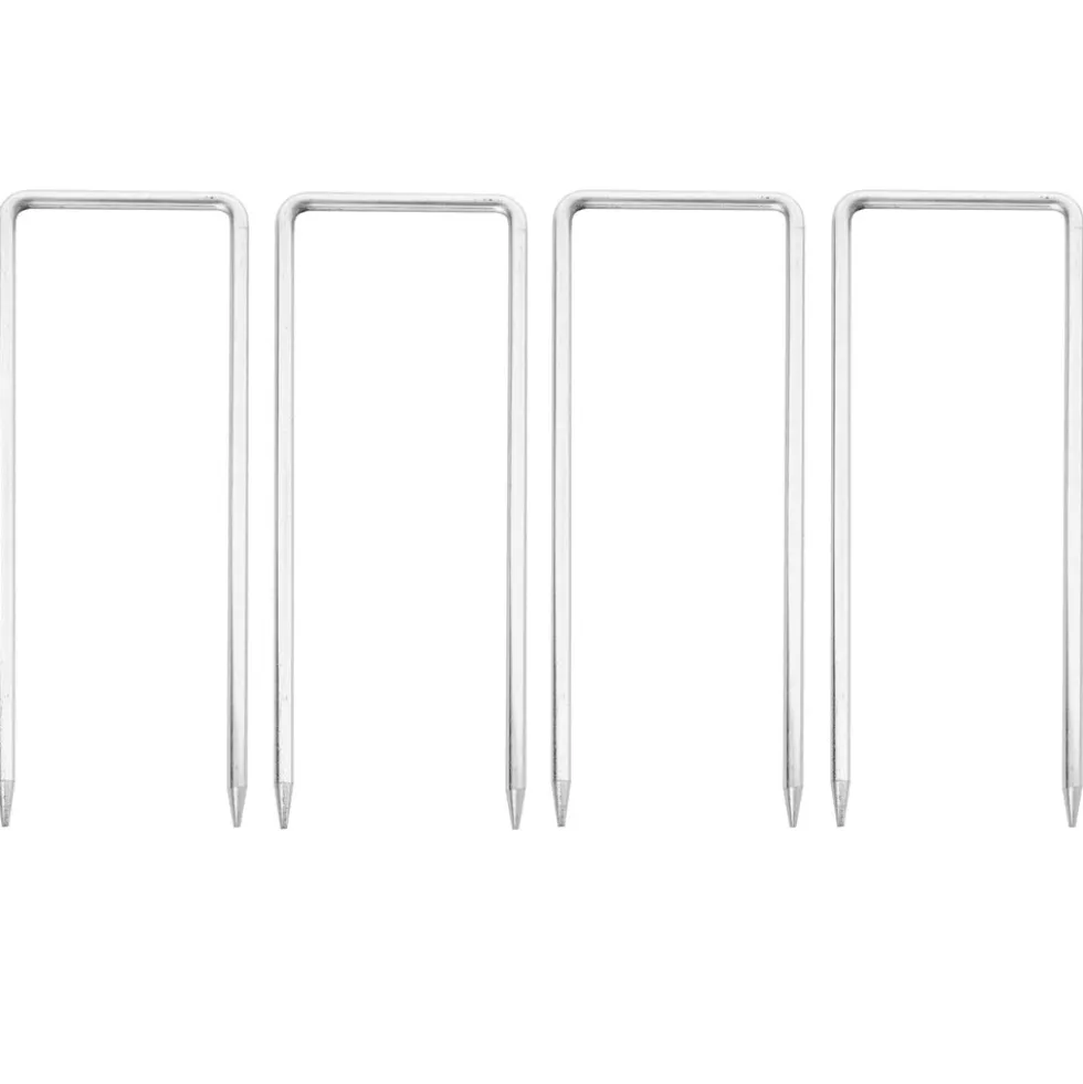 4er-Set Fixiernagel für Trampolin MCW-B34, Erdnagel Hering Erdspieß für Gartentrampolin Minitrampolin