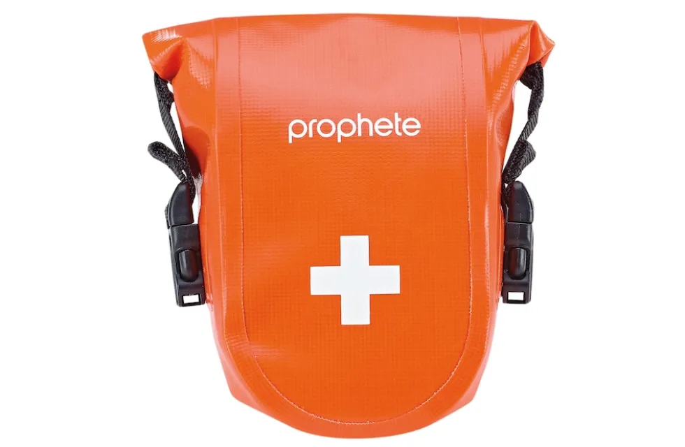 Erste Hilfe-Satteltasche, 100% wasserdicht, werkzeugfreie Montage am Sattelrohr, Rahmen, Rucksack, etc., langlebiges und robustes Material
