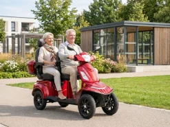E-Seniorenmobil Vista Quarter-1L, Blei-Akku, 4-Rad, 60V, 1000 Watt, Komfort-Sitz, Rot