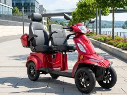 E-Seniorenmobil Vista Quarter-1L, Blei-Akku, 4-Rad, 60V, 1000 Watt, Komfort-Sitz, Rot