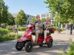 E-Seniorenmobil Vista Quarter-1L, Blei-Akku, 4-Rad, 60V, 1000 Watt, Komfort-Sitz, Rot