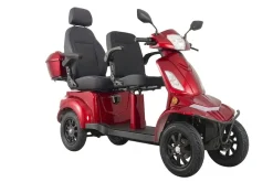 E-Seniorenmobil Vista Quarter-1L, Blei-Akku, 4-Rad, 60V, 1000 Watt, Komfort-Sitz, Rot