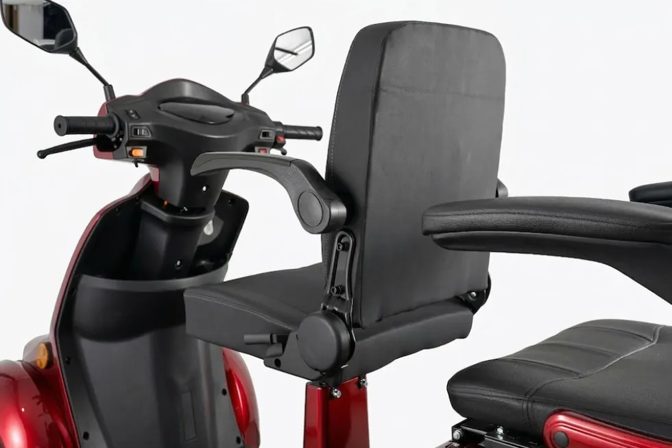 E-Seniorenmobil Vista Quarter-1L, Blei-Akku, 4-Rad, 60V, 1000 Watt, Rot