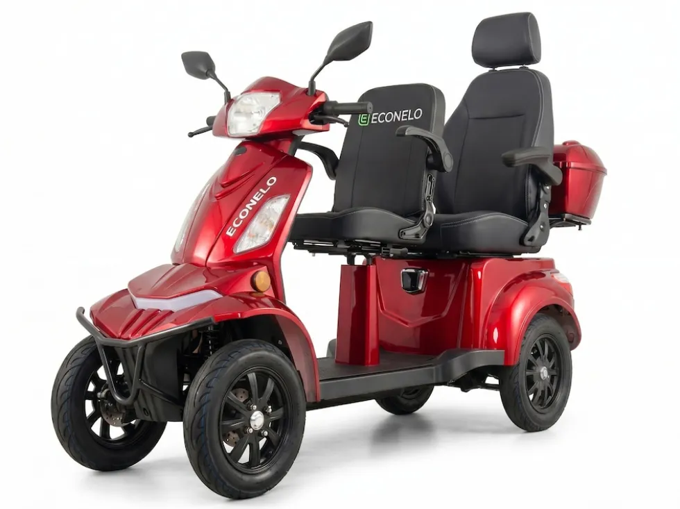 E-Seniorenmobil Vista Quarter-1L, Lithium-Akku, 4-Rad, 60V, 1000 Watt, Rot