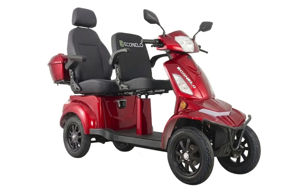 E-Seniorenmobil Vista Quarter-1L, Lithium-Akku, 4-Rad, 60V, 1000 Watt, Rot