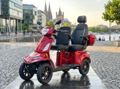 E-Seniorenmobil Vista Quarter-1L, Lithium-Akku, 4-Rad, 60V, 1000 Watt, Rot