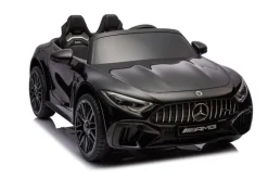 ES-Toys Elektro Kinderauto Mercedes SL63 AMG EVA-Reifen Stoßdämpfer lizenziert schwarz