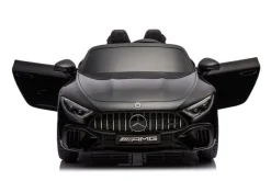 ES-Toys Elektro Kinderauto Mercedes SL63 AMG EVA-Reifen Stoßdämpfer lizenziert schwarz