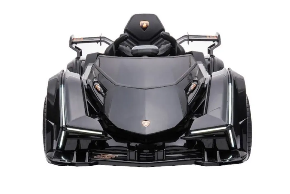 ES-Toys Kinder Elektroauto Lamborghini V12 Vision Gran Turismo Fernbedienung MP3 schwarz