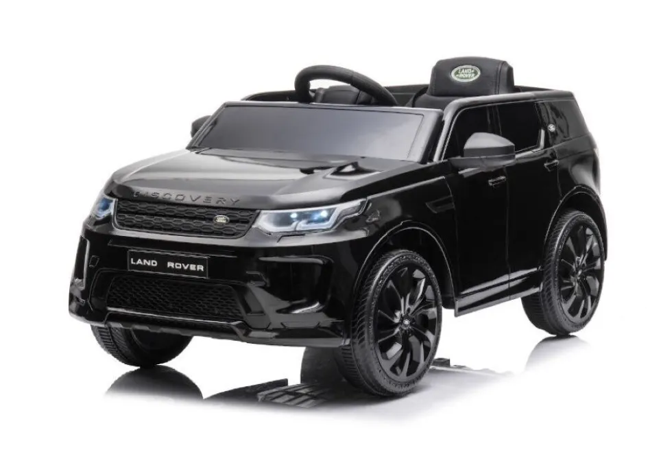 ES-Toys Kinder Elektroauto Land Rover Discovery 5 EVA-Reifen Bluetooth Musik MP3 schwarz