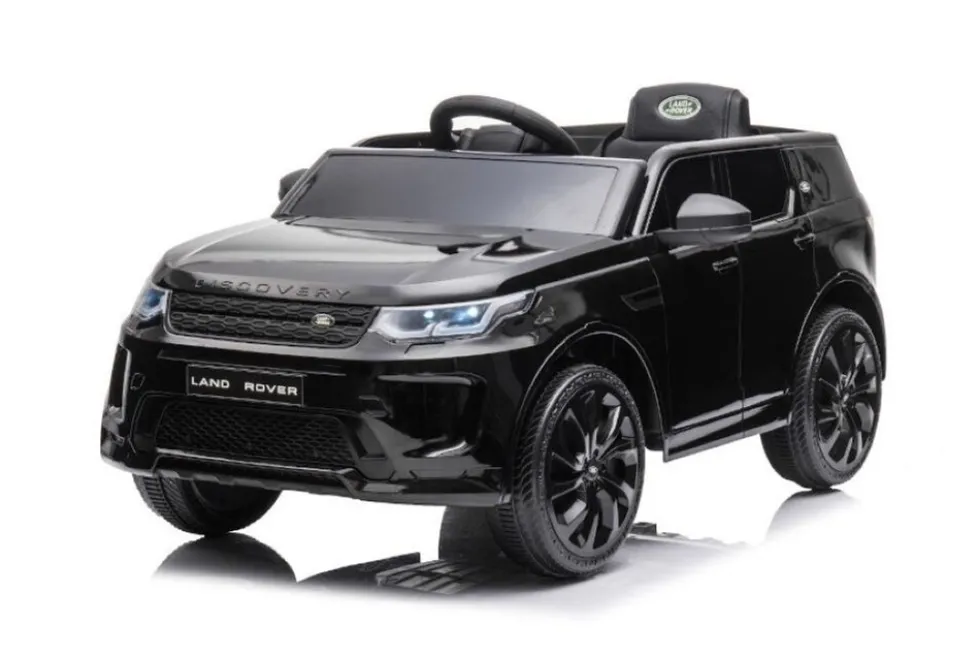 ES-Toys Kinder Elektroauto Land Rover Discovery 5 EVA-Reifen Bluetooth Musik MP3 schwarz