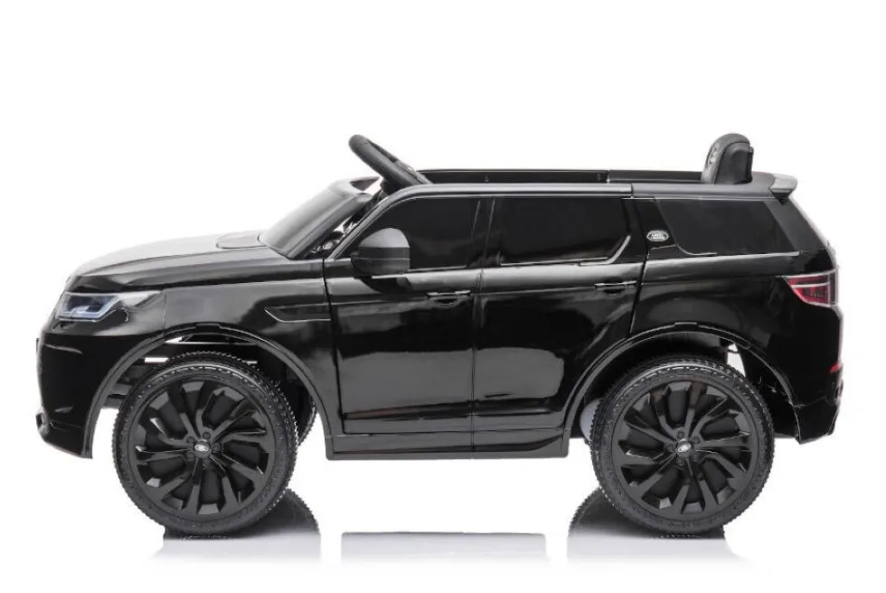ES-Toys Kinder Elektroauto Land Rover Discovery 5 EVA-Reifen Bluetooth Musik MP3 schwarz