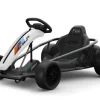 ES-Toys Kinder Elektro Gokart FXI1, weiß, E-Gokart mit Driftfunktion, 5-10km/h