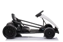 ES-Toys Kinder Elektro Gokart FXI1, weiß, E-Gokart mit Driftfunktion, 5-10km/h