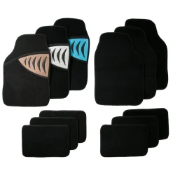 etm Autofußmatte | Silverstone | 4teiliges Set | Schwarz