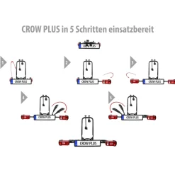 EUFAB Fahrradträger Crow Plus für 2 Fahrräder, erweiterbar