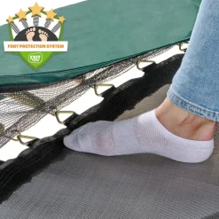 EXIT Allure Classic Bodentrampolin 214x366cm - grün