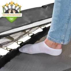 EXIT Allure Classic Bodentrampolin 244x427cm - schwarz