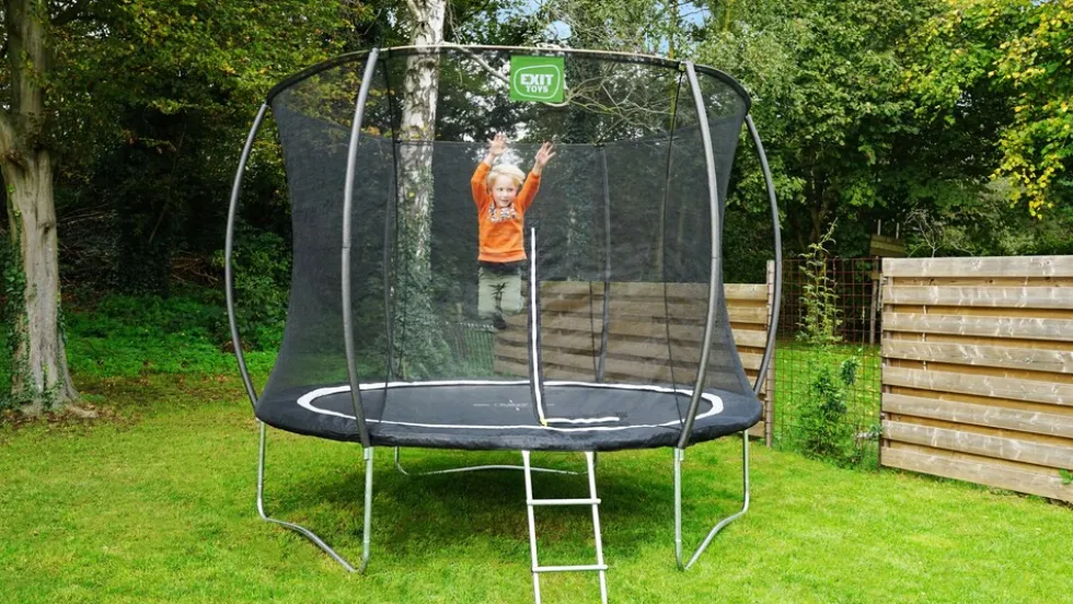 EXIT Black Edition Trampolin ø244cm - schwarz