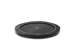 EXIT InTerra ebenerdige sports Trampolin ø244cm - schwarz