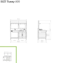 EXIT Outdoor-Holzspielküche Yummy 200