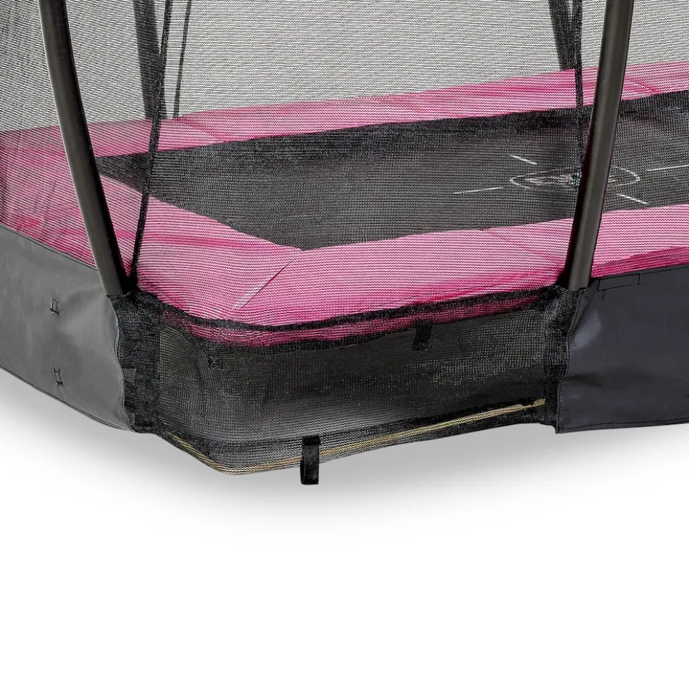 EXIT Silhouette Ground + Sicherheitsnetz Rechteckig 153x214 (5x7ft) Rosa