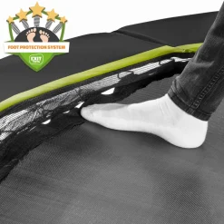 EXIT Silhouette sports Bodentrampolin ø366cm - schwarz