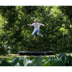 EXIT Silhouette sports Bodentrampolin ø305cm - schwarz