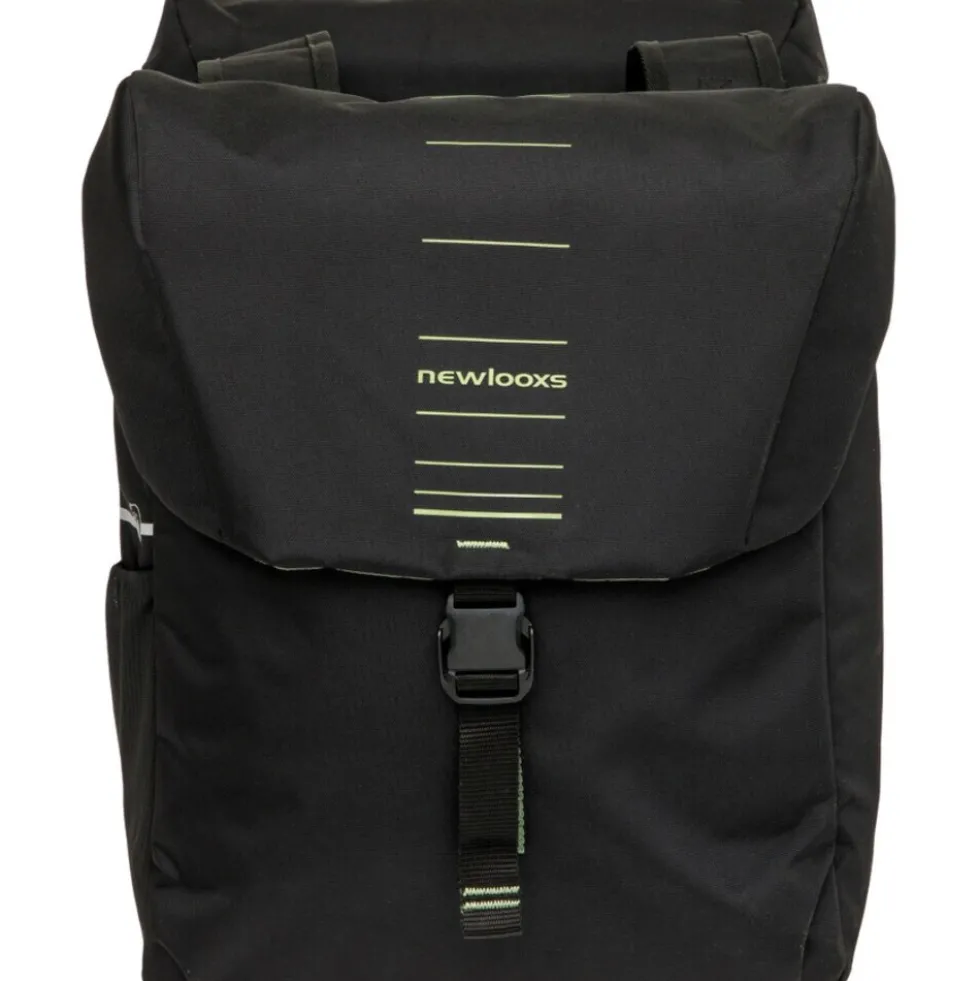 Fahrrad-Doppelpacktasche Vigo Double Racktime 2.0 , schwarz-grün