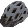 Fahrradhelm, stoßfeste Hartschaum-Innenschale,mit LED-Licht und Reflektionsstreifen, Größe: 58-61 cm, Farbe: grau