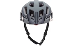 Fahrradhelm, stoßfeste Hartschaum-Innenschale,mit LED-Licht und Reflektionsstreifen, Größe: 58-61 cm, Farbe: grau