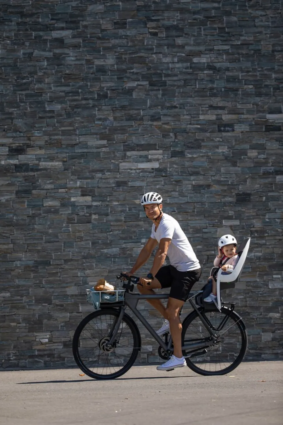 Fahrrad- Kindersitz Caress f. Rahmenrohr, weiß