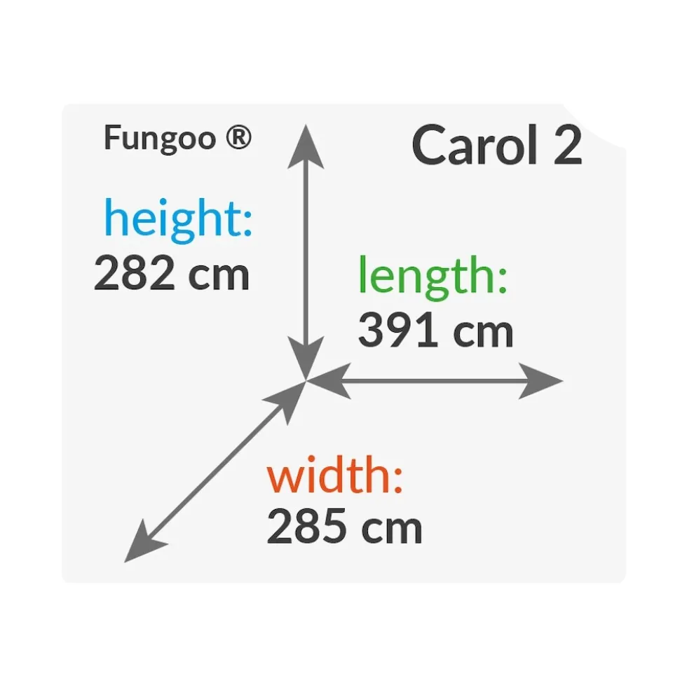FUNGOO Spielturm CAROL2 Klettergerüst mit Schaukel u. Rutsche in versch. Farben