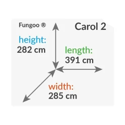 FUNGOO Spielturm CAROL2 Klettergerüst mit Schaukel u. Rutsche in versch. Farben