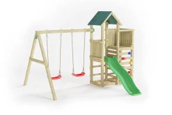 FUNGOO Spielturm Klettergerüst Chester mit Schaukel & Rutsche