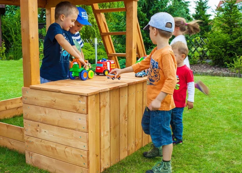 FUNGOO Spielturm Klettergerüst FORTRESS Toybox