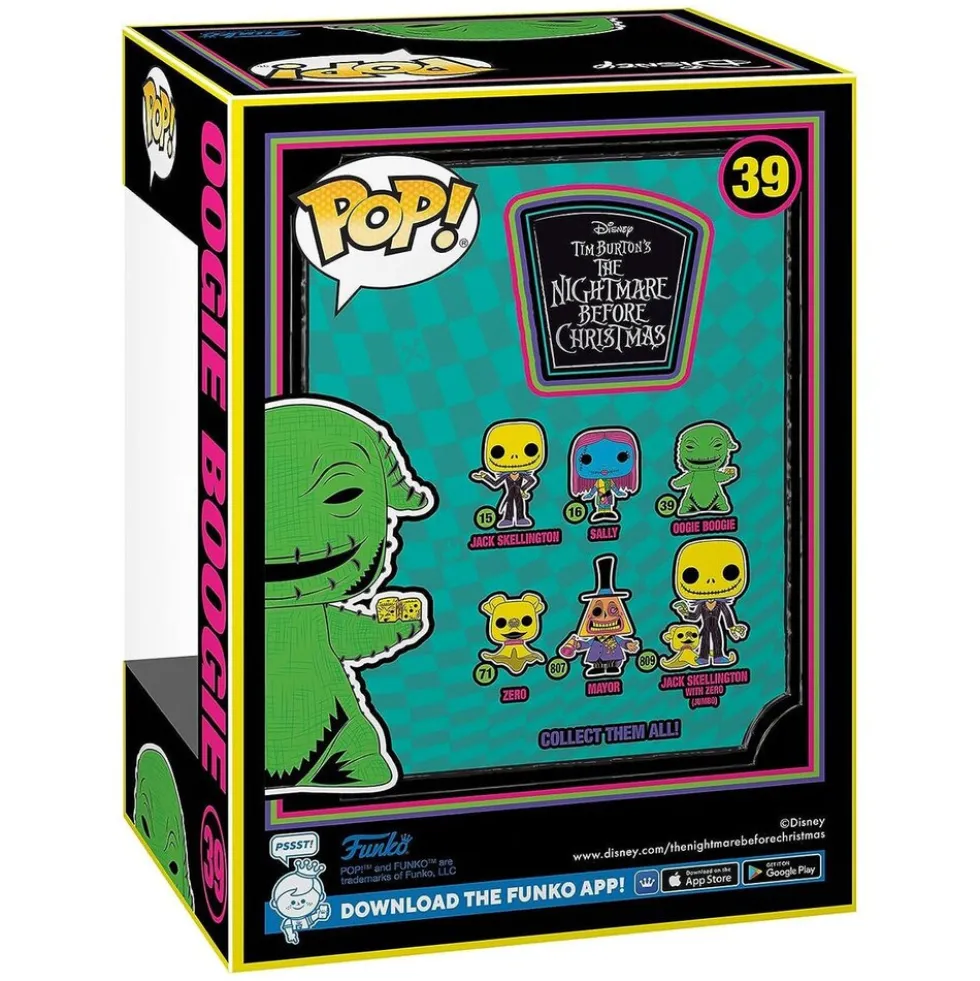 Funko FK63962 - POP! - Disney - The Nightmare Before Christmas - Vinyl-Figur, Oogie Boogie, Nr. 39, ca. 9 cm
