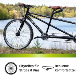 Galano Berlin 700c Tandem Fahrrad Cityrad Trekkingrad 28 Zoll Touring Bike 21 Gänge