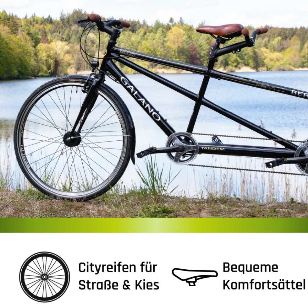 Galano Berlin 700c Tandem Fahrrad Cityrad Trekkingrad 28 Zoll Touring Bike 21 Gänge