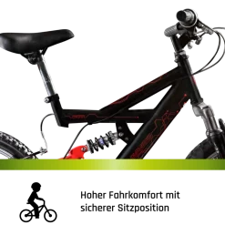 Galano FS180 Kinderfahrrad 6 Gang 18 Zoll ab 6 Jahre 115 - 130 cm Mountainbike Fully für Jungen und Mädchen MTB Fahrrad Fullybike