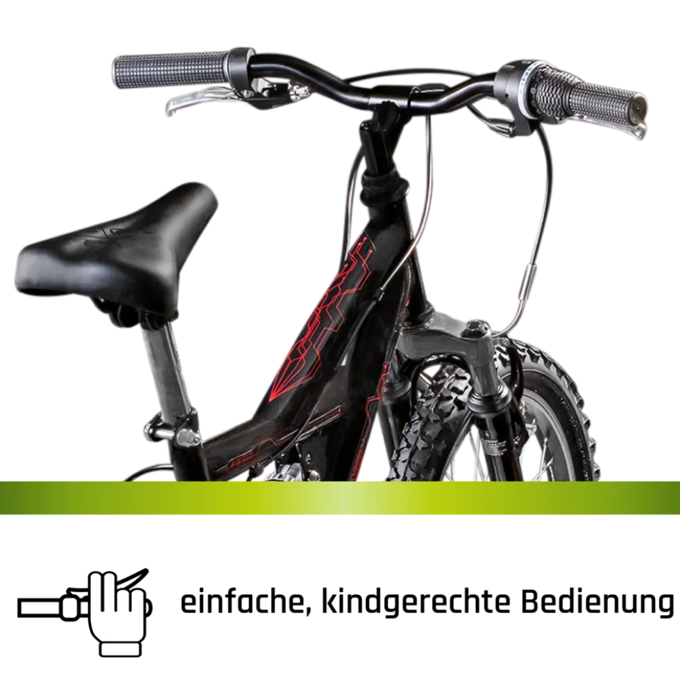 Galano FS180 Kinderfahrrad 6 Gang 18 Zoll ab 6 Jahre 115 - 130 cm Mountainbike Fully für Jungen und Mädchen MTB Fahrrad Fullybike