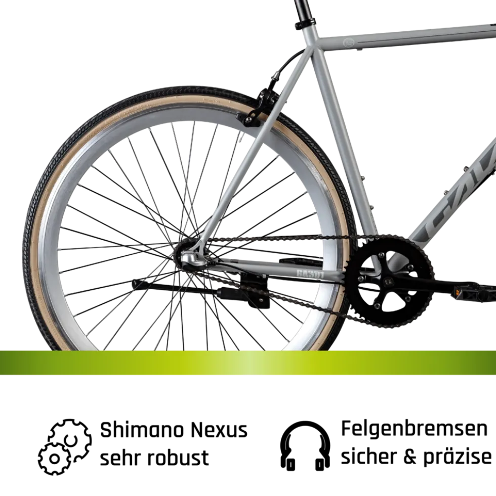 Galano GA301 Fitnessrad 28 Zoll 700c City Bike Stahlrahmen 3 Gang Nexus Rücktritt Fahrrad Urban Bike