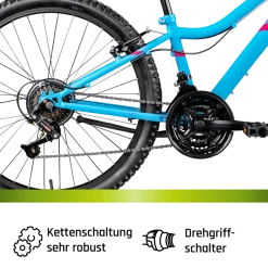 Galano GA20 Jugendfahrrad 24 Zoll Mountainbike 130 - 145 cm 21 Gänge Mädchen Jungen Fahrrad ab 8 Jahre MTB Hardtail Jugendrad V-Brakes