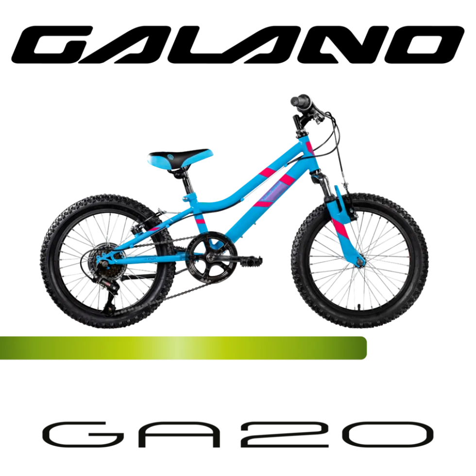 Galano GA20 Kinderfahrrad 18 Zoll 115 - 130 cm Mädchen Jungen Fahrrad ab 5 Jahre Mountainbike 7 Gänge MTB Hardtail Kinder Fahrrad